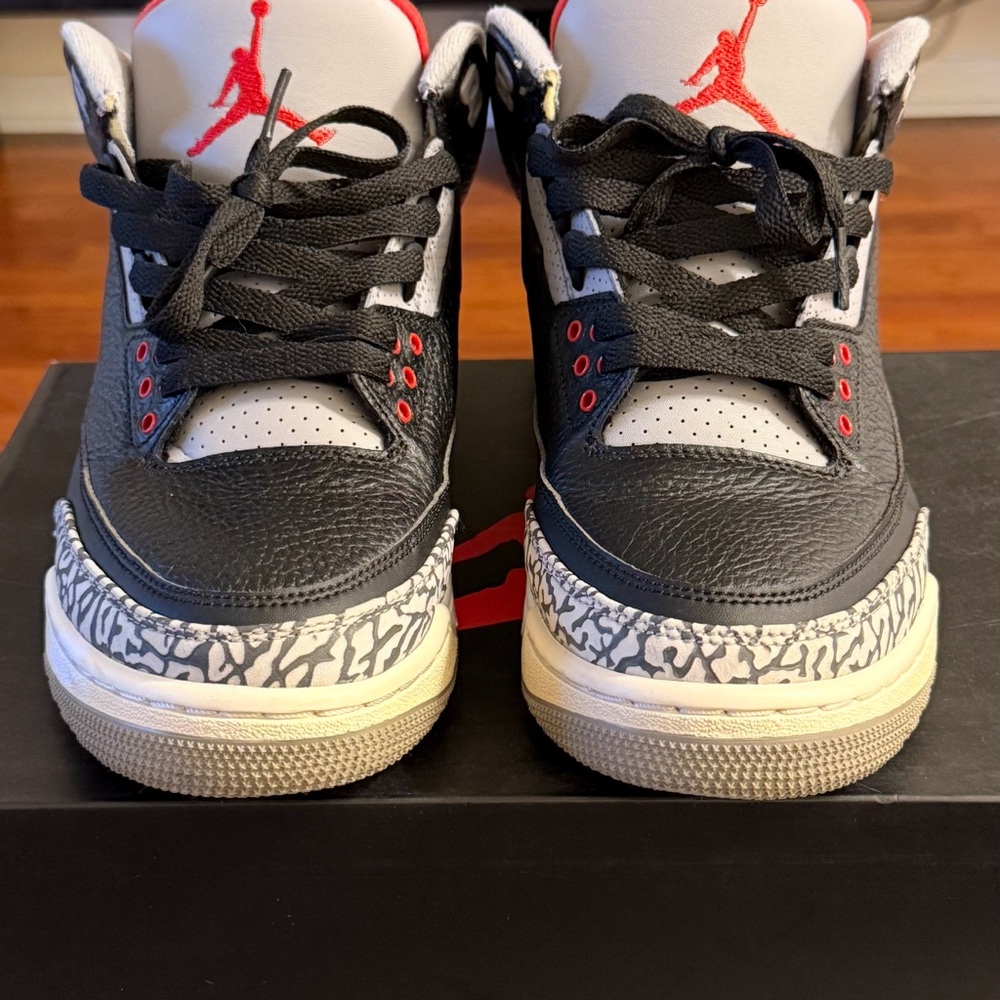 Jordan Sneakers with Black, Gray, and Red Accents - Picture 2 of 12
